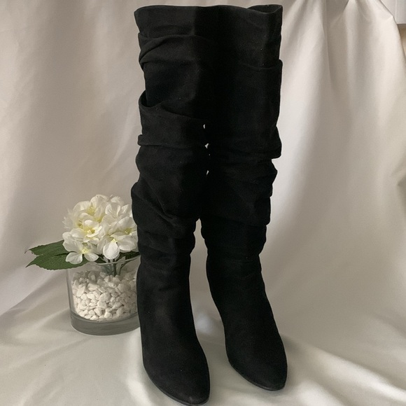 MANOLO BLAHNIk Slouchy Suede Leather Boots - Picture 5 of 15